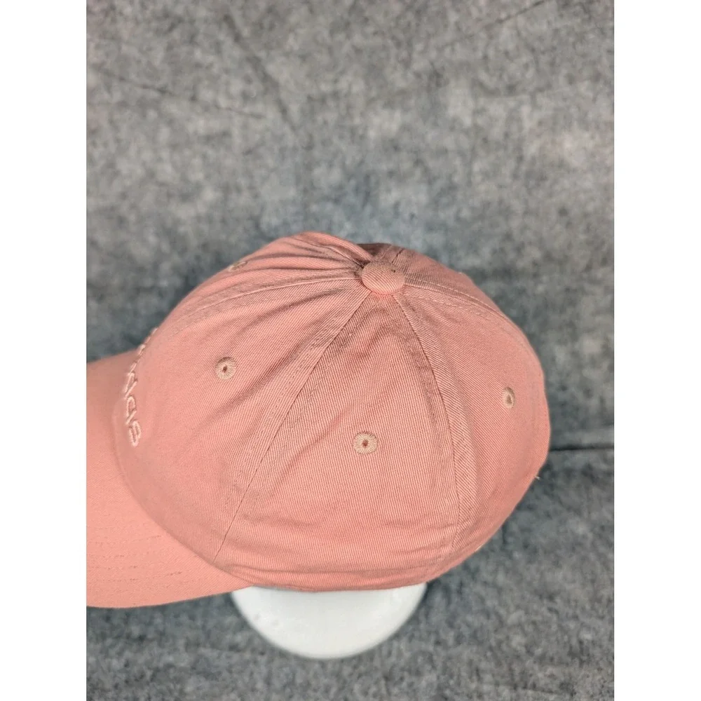 Adidas Womens Baseball Cap Coral Pink‎ Embroidered Logo Adjustable Strap Casual